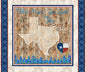 ATXSH Minky Texas Map Panel 44"/45" Fabric Per Yard