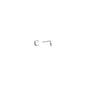 14k White Gold CZ Initial C Stud Earrings
