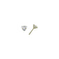 14k Yellow Gold .80ct Cubic Zirconia Triangle Earrings