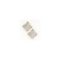 Solid 14k Yellow Gold .25 Carat Micro Pav+ﾬ Genuine Diamond Earrings