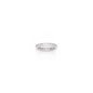 Solid 14k White Gold Cubic Zirconia Eternity Toe Ring - Size 4.5
