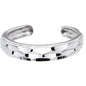 Solid 14k White Gold Diamond Cut Band Toe Ring