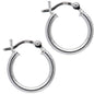 925 Sterling Silver Hoop Earrings 10mm