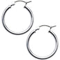 925 Sterling Silver 1/2 Inch Hoop Earrings