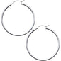 925 Sterling Silver 1 1/2 Inch Hoop Earrings