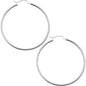 925 Sterling Silver 1 3/4 Inch Hoop Earrings