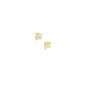 14k Yellow Gold I Love You Stud Earrings