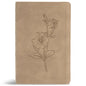 CSB Personal Size Giant Print Bible, Digital Study Edition, Earth Suedesoft Leathertouch, Indexed - Imitation Leather