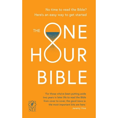The One Hour Bible, Abridged Edition, British Text, NLT New Living Translation, Paperback, Pocket Size: From Adam to Apocalypse in Sixty Minutes - Paperback
