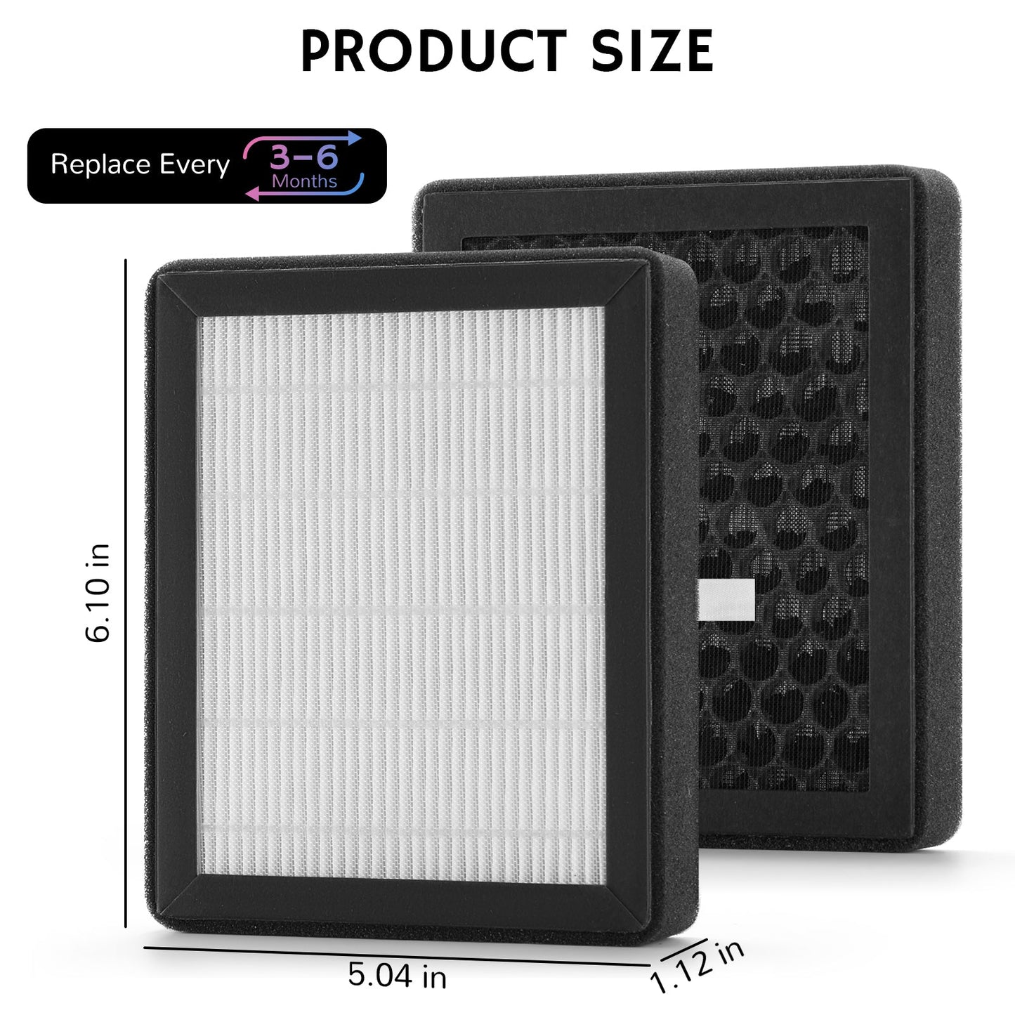 AZH200 Replacement HEPA Filter, 4 Pack
