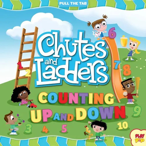 Chutes and Ladders: Counting Up and Down: (Hasbro Board Game Books, Preschool Math, Numbers, Pull-The-Tab Book) - Board Book