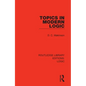 Topics in Modern Logic - Paperback
