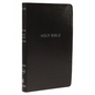 NKJV, Thinline Reference Bible, Leather-Look, Black, Red Letter Edition, Comfort Print - Imitation Leather