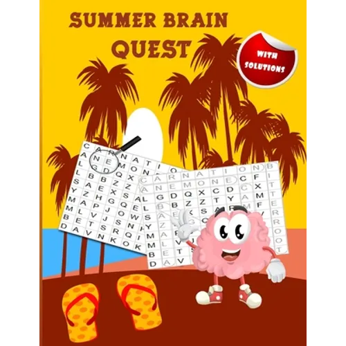 Summer Brain Quest: amazing wordsearch puzzle books ( with solutions ) - Paperback