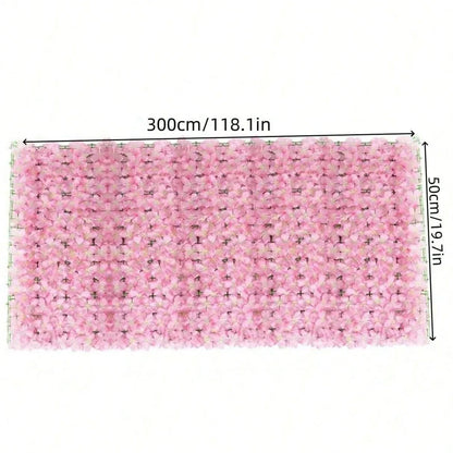 Expanding Artificial Fence Screening with Flowers Ivy Fence Screening Flower Fence Garden Wall Privacy Fence Wedding Decoration