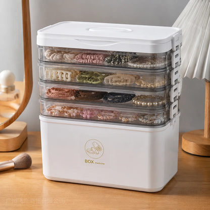 Multi-Tier First Aid and Small-Item Storage Box, 2 to 5 Layers