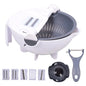 4-in-1 Rechargeable Electric Handheld Vegetable Cutter, Wireless Garlic Chopper, Onion Slicer & Shredder