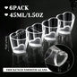 6Pcs Heart Shaped Shot Acrylic Material Set Mini Shot Glasses Tequila Heart Cup For Whiskey Party
