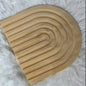 Wooden Wave Arch Shaped Cutting Board Boho Style Decorative Wooden Cutting Board Home Decor for Kitchen Dining Room Living Room