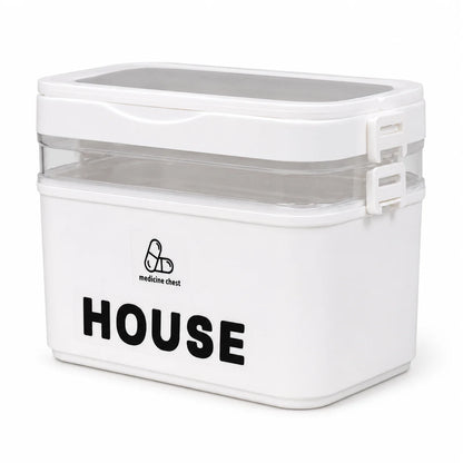 Multi-Tier First Aid and Small-Item Storage Box, 2 to 5 Layers