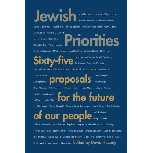 Jewish Priorities: Sixty-Five Proposals for the Future of Our People - Paperback