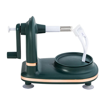 Manual Apple Peeler with Suction Base – Adjustable Fruit & Potato Peeler with Stainless Steel Replaceable Blade