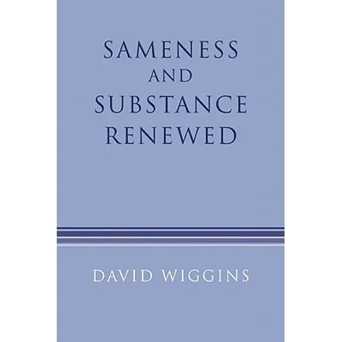 Sameness and Substance Renewed - Paperback