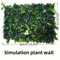 1pc Hanging Plant Wall Panel Plastic Green Plants With Flowers For Indoor Outdoor Courtyard Cafes Home Offices Garden Decor