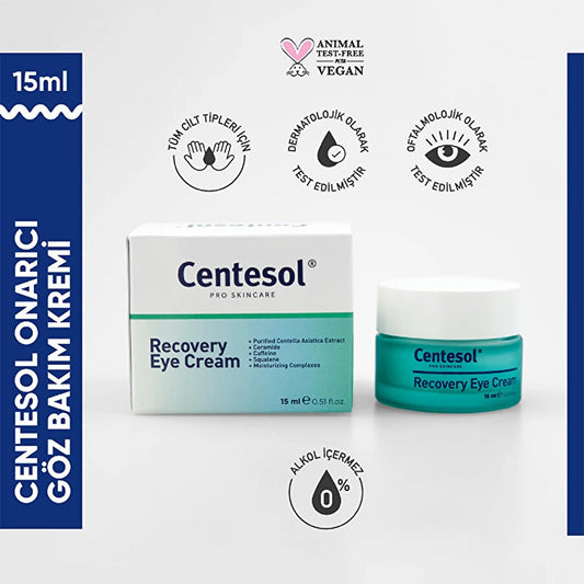 Görkito Centesol Hydrating Eye Cream, Natural Vegan Skincare for Dark Circles & Dry Skin - 0.51 fl oz