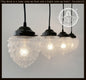 Antique Glass Dining Room Rectangular Pendant Chandelier Ceiling Light