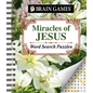 Brain Games - Miracles of Jesus Word Search Puzzles - Spiral