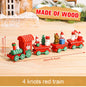 Christmas Plastic/Wooden Train Merry Cristmas Ornaments Christmas Decor For Home 2024 Xmas Tree Decor Noel Navidad NewYear Gifts