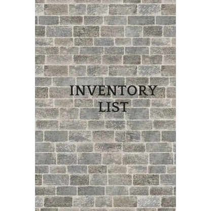 Inventory list - Paperback