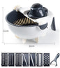 4-in-1 Rechargeable Electric Handheld Vegetable Cutter, Wireless Garlic Chopper, Onion Slicer & Shredder