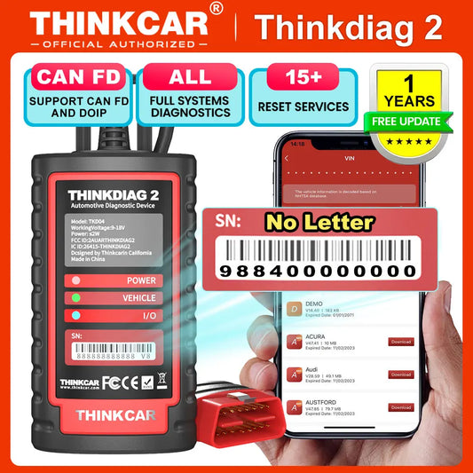 OBD2 Scanner with CAN-FD Support, ECU Coding & Bi-Directional Test — 16 Reset Functions, Bluetooth iOS/Android, Full-System Diagnostics