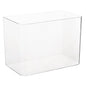 Clear View Reptile Terrarium Breeding Tank — 12.44 x 7.09 x 8.86 in (31.6 x 18 x 22.5 cm) Plastic Habitat for Betta, Crayfish, Frog, Gecko, Snake, Chameleon