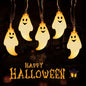 59.06inch 10 Lights, 3m 20 Lights Ghost Halloween Decoration String Lights, Battery Powered (No Plug)