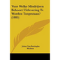 Voor Welke Misdrijven Behoort Uitlevering Te Worden Toegestaan? (1885) - Paperback