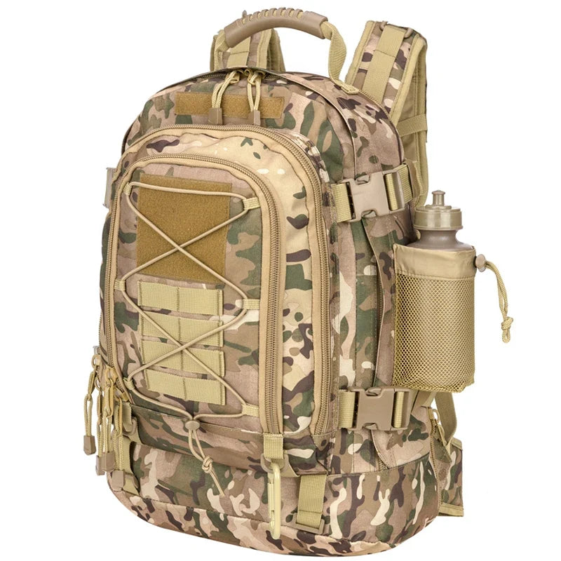 60L Military Tactical Backpack Army Molle Assault Rucksack Outdoor