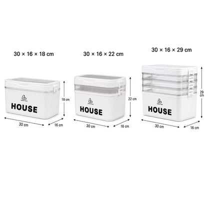 Multi-Tier First Aid and Small-Item Storage Box, 2 to 5 Layers