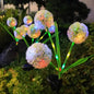 1pc Solar Dandelion LED Lawn Light,3-Head 2 Modes Decoration Lighting,Outdoor Landscape Lights For Garden,Yards,Lawns,Walkways