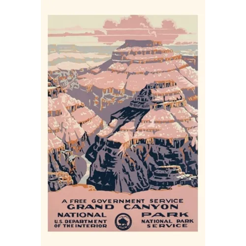 Vintage Journal Grand Canyon National Park Travel Poster - Paperback