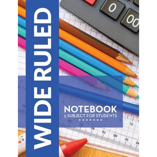 Wide Ruled Notebook - 5 Subject For Students - Paperback