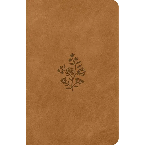 ESV Premium Gift Bible (Trutone, Nubuck Caramel, Wildflower Design) - Imitation Leather