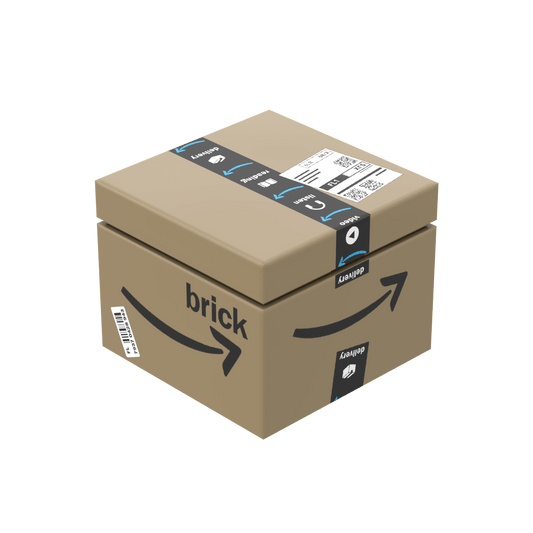 Amazing Shipping Box - Delivery Box - Custom Printed - Made Using LEGO® Parts