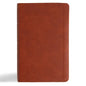 CSB Single-Column Personal Size Reference Bible, Burnt Sienna Leathertouch - Imitation Leather