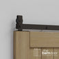 J Top Mount Heavy Duty Bifold Barn Door Hardware Kit | 6 Door One Way