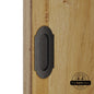 Barn Door Full Radius with Wings Flush Pull