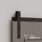 Flat Top Strap Heavy Duty Sliding Barn Door Hardware Kit