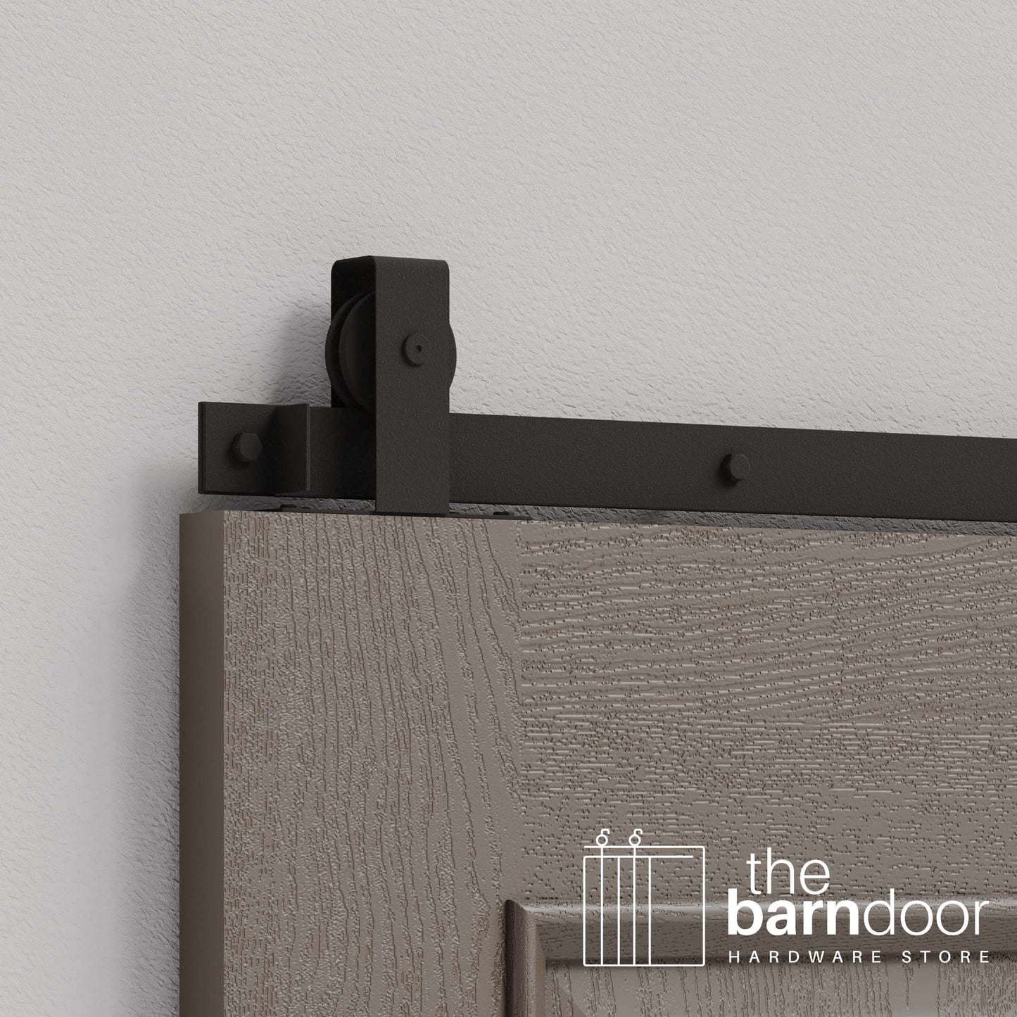Flat Top Top Mount Heavy Duty Sliding Barn Door Hardware Kit